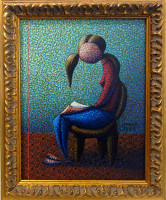Čtenářka - Radovan Pauch - originál